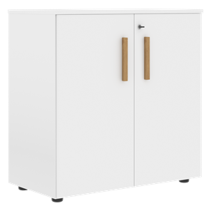 Низкий шкаф широкий с малыми дверцами FORTA Белый FLC 80.1(Z) (798х404х801) в Старом Осколе