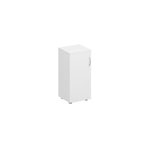 Шкаф для документов низкий узкий закрытый Комфорт КФ, белый премиум (40x38x84) К.508 ДШ в Белгороде