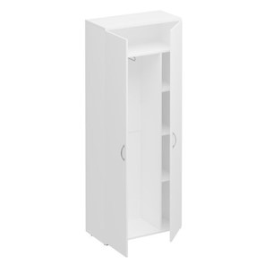 Шкаф для одежды с дополнением Комфорт КФ, белый премиум (80x38x200) К.531 ДШ в Белгороде