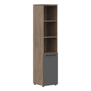 Шкаф колонка с глухой нижней дверью MORRIS TREND Антрацит/Кария Пальмира MHC 42.5 (429х423х1956) в Старом Осколе