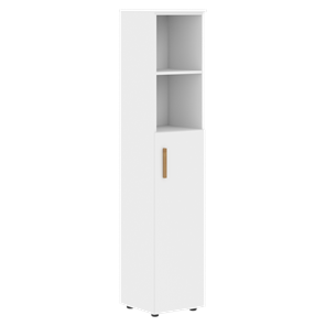 Высокий шкаф с глухой средней дверью  правой FORTA Белый FHC 40.5 (R) (399х404х1965) в Белгороде