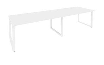 Офисный стол для переговоров O.MO-PRG-2.4 Белый/Белый бриллиант в Белгороде