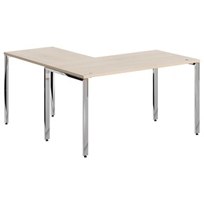 Письменный угловой  стол для персонала правый XTEN GLOSS  Бук Тиара  XGCT 1415.1 (R) (1400х1500х750) в Старом Осколе