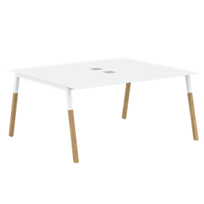 Переговорный стол FORTA Белый-Белый-Бук FWST 1513 (1580x1346x733) в Старом Осколе