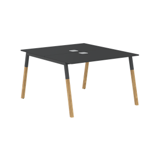Стол для переговоров FORTA Черный Графит-Черный Графит-Бук  FWST 1113 (1180x1346x733) в Старом Осколе