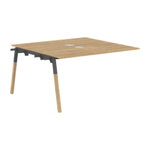 Переговорный стол FORTA Дуб Гамильтон-Черный графит-Бук FIWST 1313 (1380х1346х733) в Старом Осколе