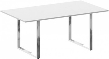 Конференц-стол для переговоров Metal system direct БО.ПРГ-180 Белый в Старом Осколе