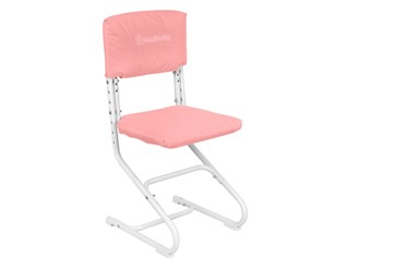 Комплект чехлов на сиденье и спинку стула СУТ.01.040-01 Розовый, Замша в Старом Осколе