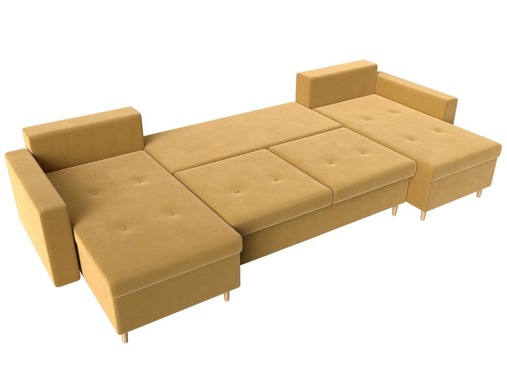 П-образный диван Белфаст, Желтый (Микровельвет) в Белгороде - изображение 2