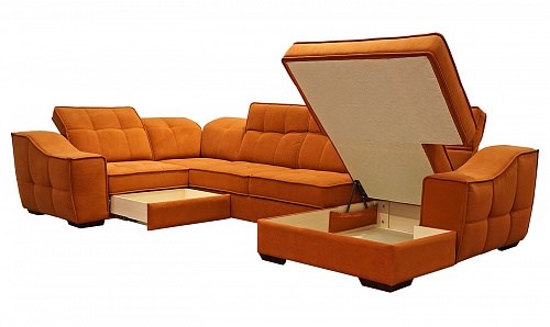 Угловой диван N-11-M (П1+ПС+УС+Д2+Д5+П1) в Старом Осколе - изображение 1