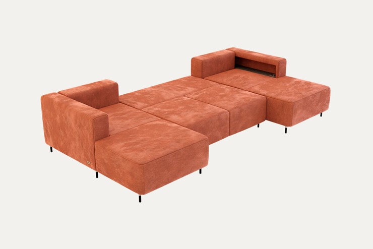 П-образный диван P-0-M П ( П1+Д5+Д2+Д5+П1) в Белгороде - изображение 1