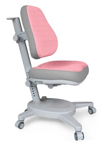 Кресло растущее Mealux Onyx (Y-110) G + DPG  - серое + чехол розовый с серыми вставками в Белгороде