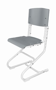 Регулируемый детский стул СУТ.01 Фанера (рост от 130 см), Серый в Старом Осколе