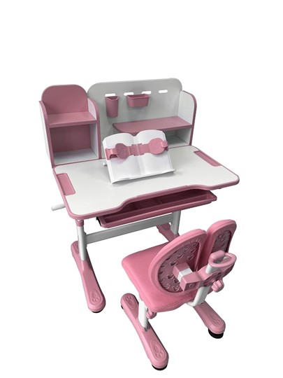 Растущая парта + стул Vivo Pink FUNDESK в Старом Осколе - изображение 2
