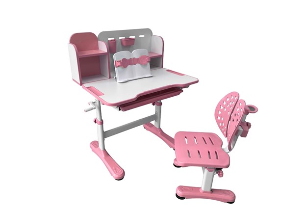 Растущая парта + стул Vivo Pink FUNDESK в Старом Осколе - изображение