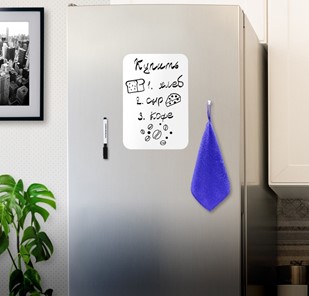 Доска магнитно-маркерная на холодильник BRAUBERG, 30х21 см с маркером, магнитом и салфеткой в Белгороде - предосмотр 2