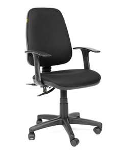 Кресло офисное CHAIRMAN 661 Ткань стандарт 15-21 черная в Белгороде - предосмотр